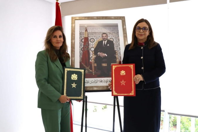 S.A. la Princesa Lalla Zineb preside en Rabat la firma de un convenio para apoyar el programa estratégico de la Liga Marroquí para la Protección de la Infancia