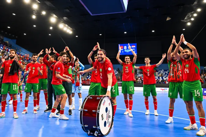 كأس إفريقيا لكرة القدم داخل القاعة.. المنتخب المغربي يتفوق على نظيره المصري (6-0)، ويضرب موعدا في النهائي مع منتخب الأنغولي