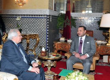 HM The King Receives Christopher Ross In Fez